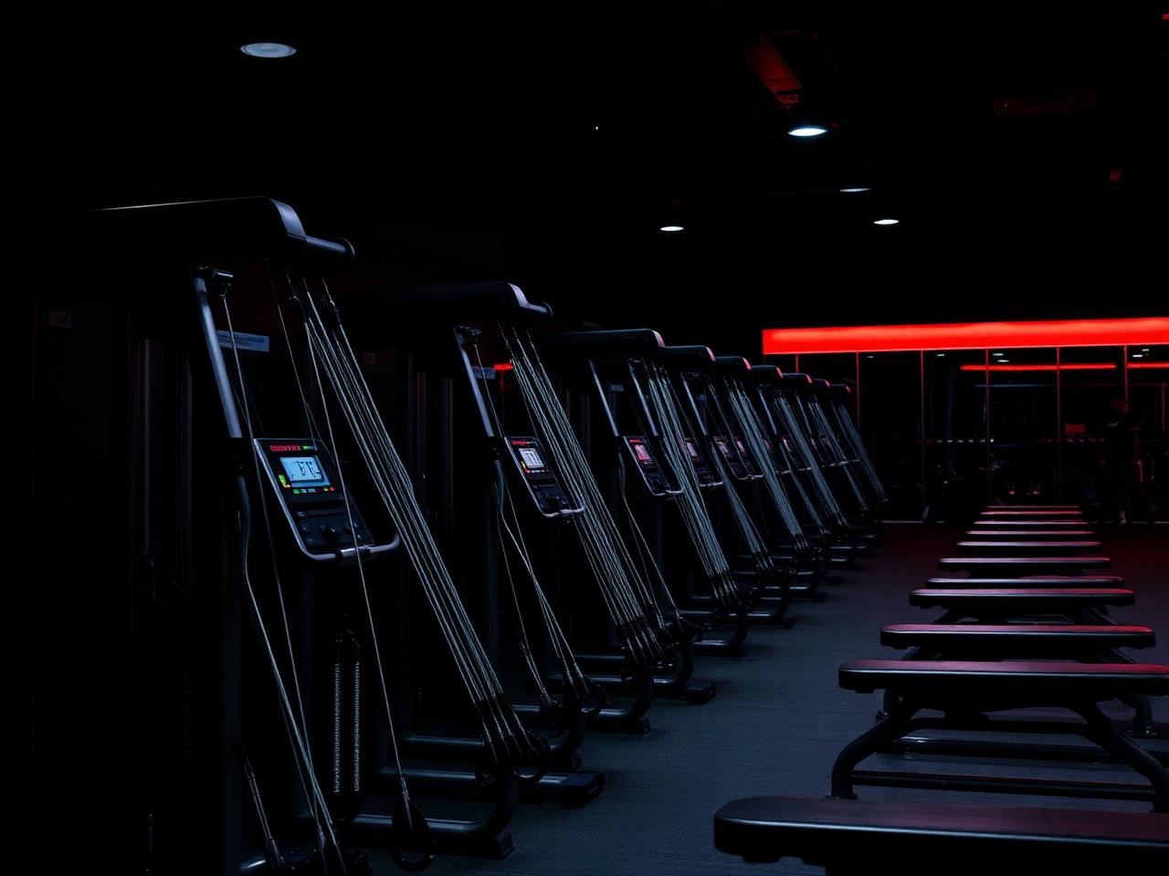 Modern gym equipment
